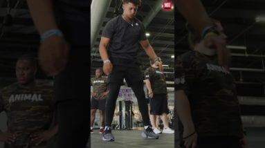 Patrick Mahomes' Single Leg Broad Jump