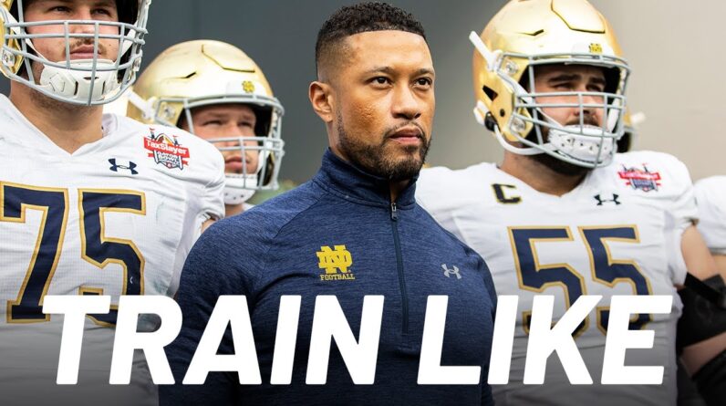 Notre Dame Head Football Coach Marcus Freeman Shows Us How He Trains | Train Like | Men's Health