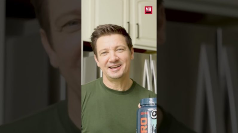 Does Jeremy Renner use Marvel protein powder?  #menshealth