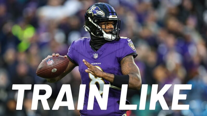 Ravens QB Lamar Jackson's Portable Offseason Workout To Stay In Shape | Train Like | Men's Health