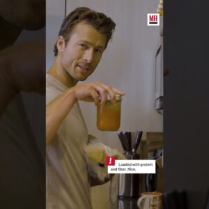 Glen Powell's favorite breakfast sandwich looks GOOD #menshealth